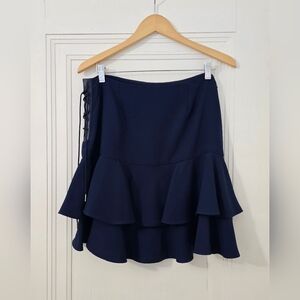 Ralph Lauren Deep Blue Tiered Short Skirt Size 10, Never Worn NWOT